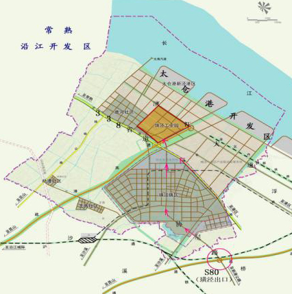 太仓璜泾工业园地理位置
